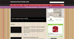 Desktop Screenshot of organicshealthzone.com